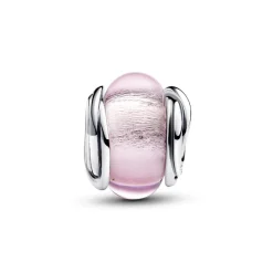 Pandora Charms<Charm Murano Rose et Cercles
