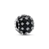 Pandora Charms<Charm Noir Rond Pavé Scintillant