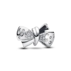 Pandora Charms<Charm Nœud Scintillant Argent