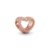 Pandora Charms<Charm 787516 - Charm Coeur Perlé Rose Femme