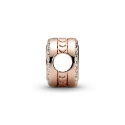 Pandora Charms<Charm 788747C01 - Rose à graver avec zircon cubique