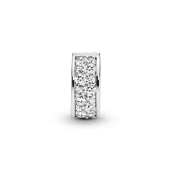 Pandora Charms<Charm 791817CZ - Charm Clip Élégance Brillante Femme