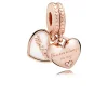 Pandora Charms<Charm 782072EN23 - Chamrs Coeurs Mère Fille Rose Femme