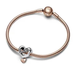 Pandora Charms<Charm Moments - Cœur Love You Daughter