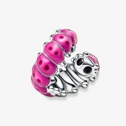 Pandora Charms<Charm Moments Chenille Rose enroulée - Argent 925/1000ᵉ