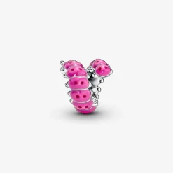 Pandora Charms<Charm Moments Chenille Rose enroulée - Argent 925/1000ᵉ