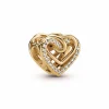 Pandora Charms<Charm moments cœurs entrelacés - Doré