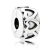 Pandora Charms<Charm Moments de vie 791978 - Charm Clip Frandole de Coeurs Femme