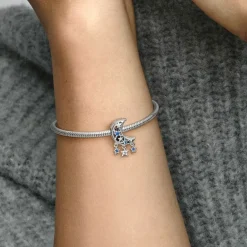 Pandora Charms<Charm Moments Étoile & Croissant de Lune - Argent