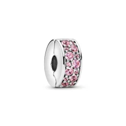Pandora Charms<Charm 791817PCZ - Charm Clip Élégance Brillante Rose Femme