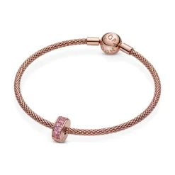 Pandora Charms<Charm 781817PCZ - Charm Clip Élégance Brillante Rose Femme