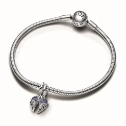 Pandora Charms<Charm Pendant Ailes d’Ange Séparables Scintillant - Moments