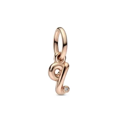 Pandora Charms<Charm Pendant Alphabet Lettre q Manuscrite