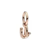 Pandora Charms<Charm Pendant Alphabet Lettre u Manuscrite