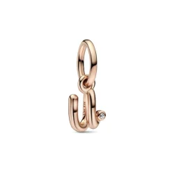 Pandora Charms<Charm Pendant Alphabet Lettre u Manuscrite