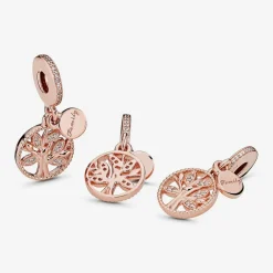 Pandora Charms<Charm Pendant Arbre de Vie Scintillant Moments