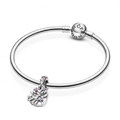 Pandora Charms<Charm Pendant Arbre de vie Cœur Rose People - Argent