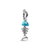 Pandora Charms<Charm Pendant Arête de Poisson Turquoise