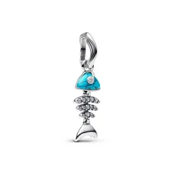Pandora Charms<Charm Pendant Arête de Poisson Turquoise