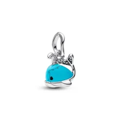 Pandora Charms<Charm Pendant Baleine Turquoise 793822C01