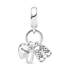 Pandora Charms<Charm Pendant Biberon et Chaussures Bébé Moments