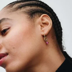 Pandora Charms<Charm Pendant Cercle de l'Éternité Rose Facetté