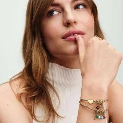 Pandora Charms<Charm Pendant Cercle de l'Éternité Vert Facetté