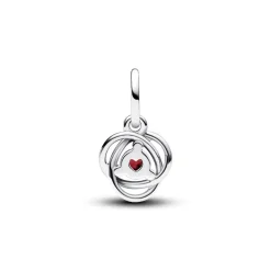 Pandora Charms<Charm Pendant Cercles de l’Éternité Rouge