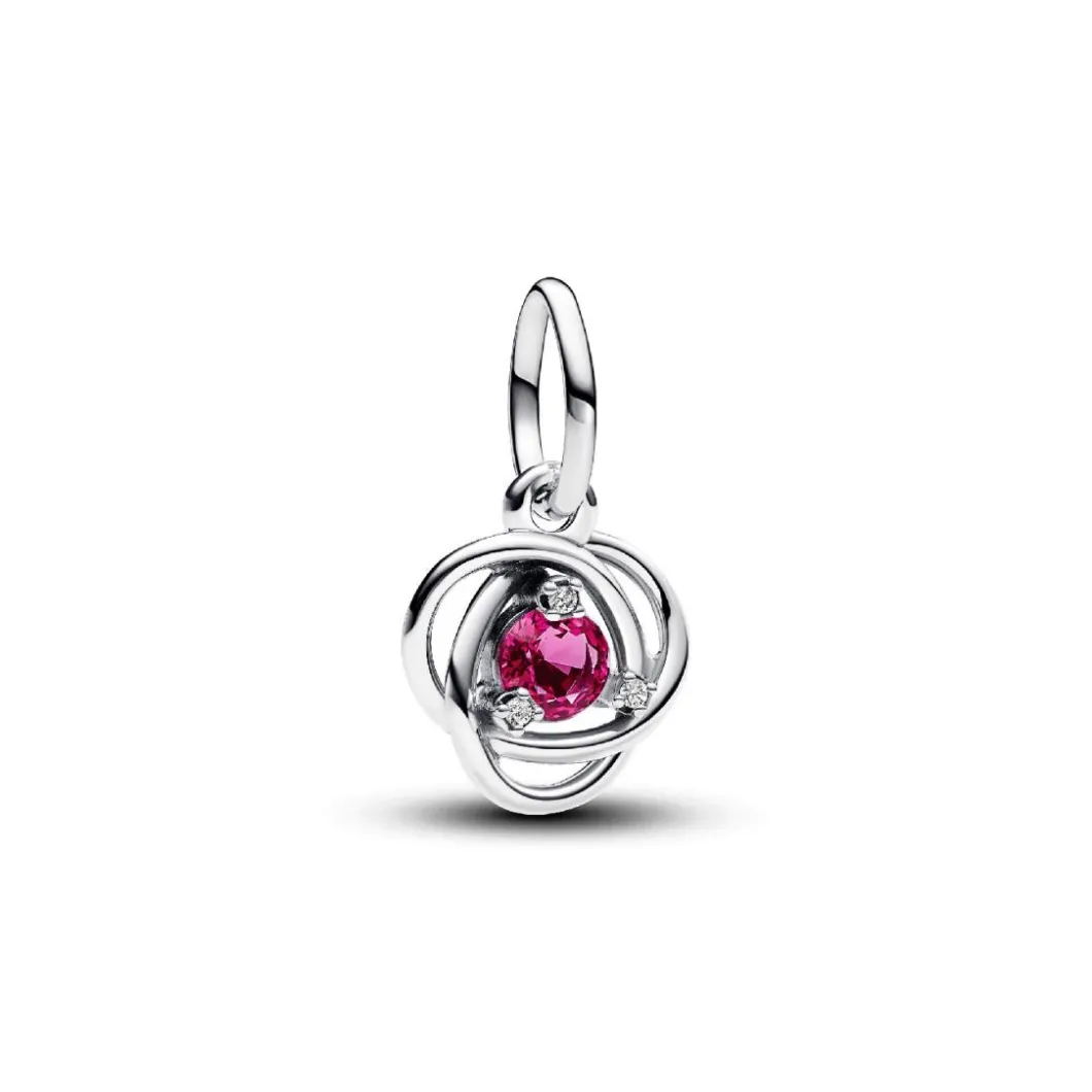 Pandora Charms<Charm Pendant Cercles de l’Éternité Rose