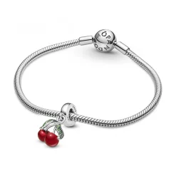 Pandora Charms<Charm Pendant Cerises Asymétriques -