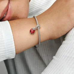 Pandora Charms<Charm Pendant Coccinelle Rouge –