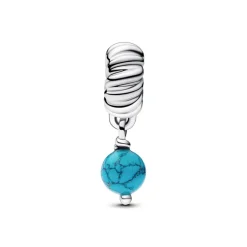 Pandora Charms<Charm Pendant Couleur Turquoise 793901C01