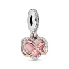 Pandora Charms<Charm Pendant Cœur Infini Fête des mères - Métal Doré à l'or Rose fin 585/1000