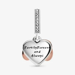 Pandora Charms<Charm Pendant Cœur Infini Fête des mères - Métal Doré à l'or Rose fin 585/1000