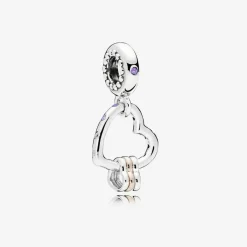 Pandora Charms<Charm Pendant Cœur Rempli de Cœurs Moments