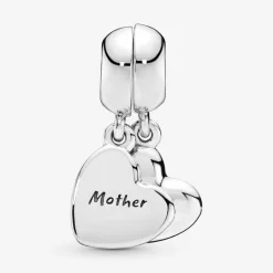 Pandora Charms<Charm Pendant Cœur Séparable Mère & Fils Moments