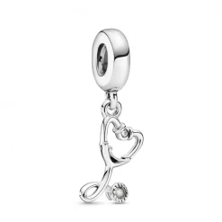 Pandora Charms<Charm Pendant Cœur Stéthoscope Passions - Argent