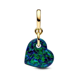 Pandora Charms<Charm Pendant Cœur Vert Opalescent