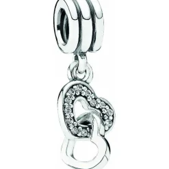 Pandora Charms<Charm Pendant Cœurs Entrelacés Moments