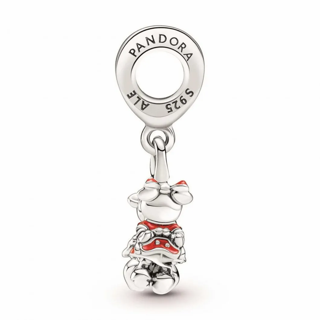 Pandora Charms<Charm pendant Disney x baiser Mickey & Minnie - Argent