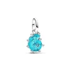 Pandora Charms<Charm Pendant Escargot de Mer Verre de Murano Bleu