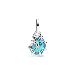 Pandora Charms<Charm Pendant Escargot de Mer Verre de Murano Bleu