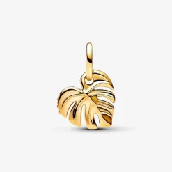 Pandora Charms<Charm Pendant Feuille de Monstera Scintillante