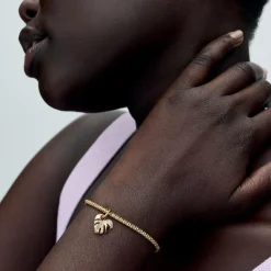 Pandora Charms<Charm Pendant Feuille de Monstera Scintillante