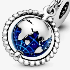 Pandora Charms<Charm Pendant Globe Pivotant Moments