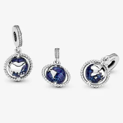Pandora Charms<Charm Pendant Globe Pivotant Moments