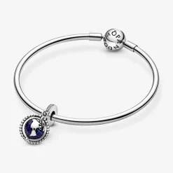 Pandora Charms<Charm Pendant Globe Pivotant Moments