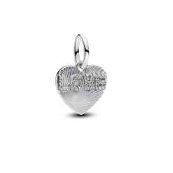 Pandora Charms<Charm Pendant Gravable Cœur Love Argent