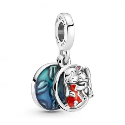 Pandora Charms<Charm Pendant Lilo & Stitch Disney x - Argent