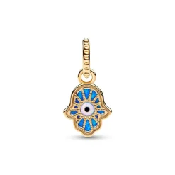Pandora Charms<Charm Pendant Main de Fatma Bleu Opalescent